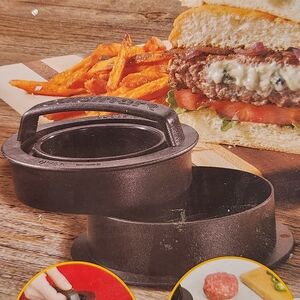 Cuisinart Outdoors 4-in-1 Stuffed Burger Press Easily Make Sliders Non Stick